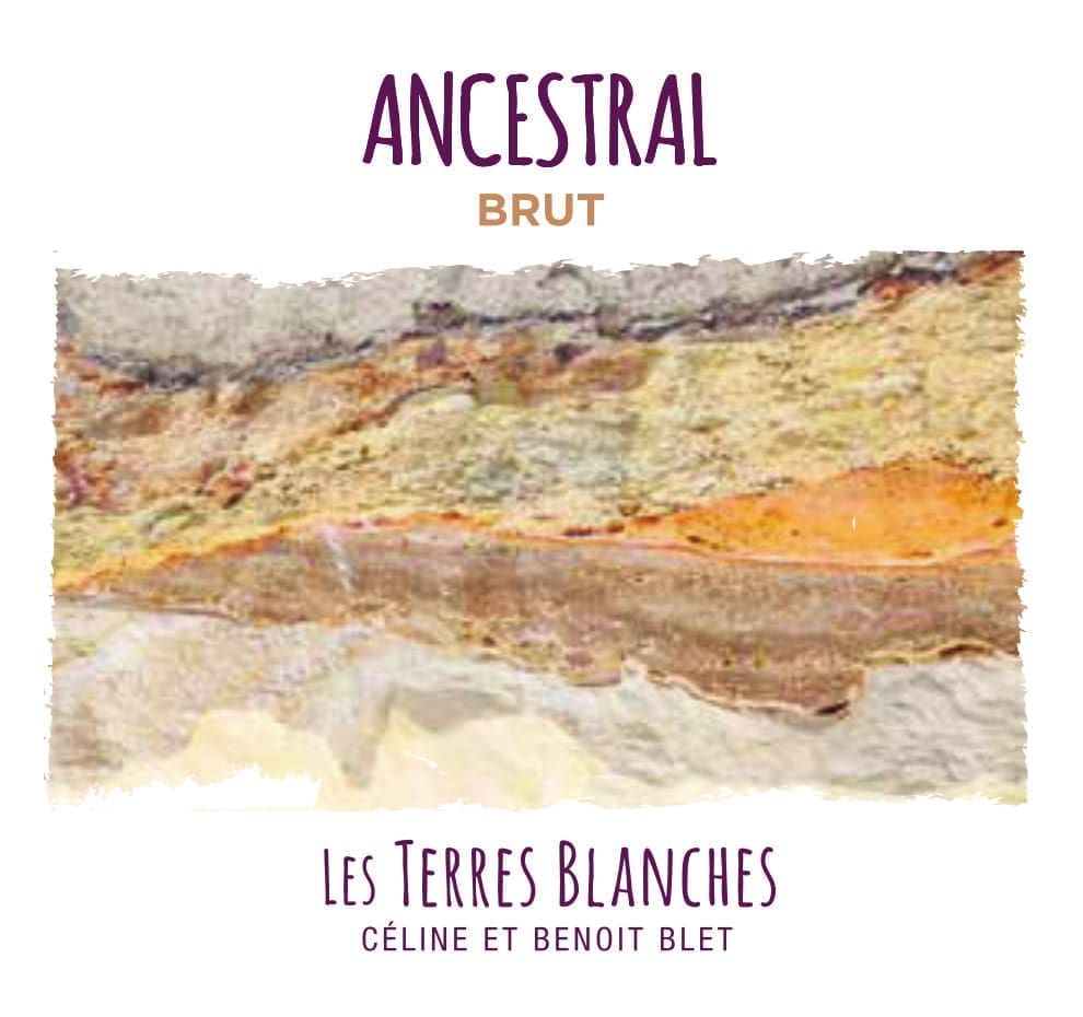 "Ancestral Brut" issus du cépage Chenin et élaboré par le domaine "Les Terres Blanches" à Oiron dans la Loire