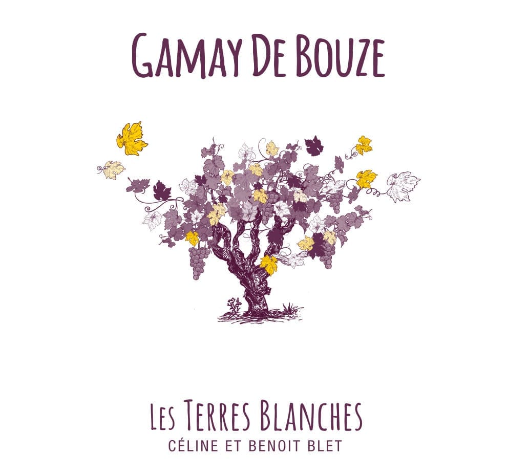 "Gamay de Bouze" issus du cépage homonyme et élaboré par le domaine "Les Terres Blanches" à Oiron dans la Loire