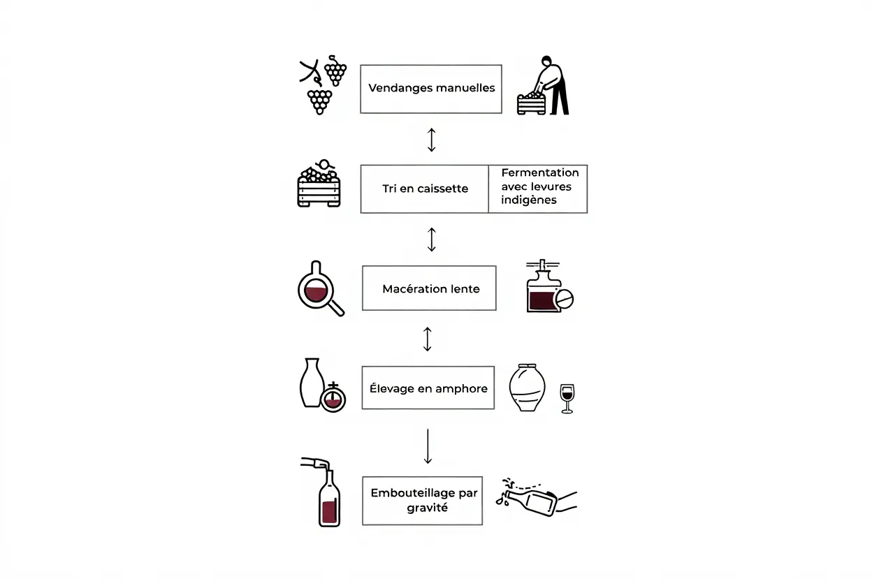 Processus de vinification naturelle